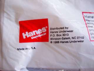 Vtg NOS 80s HANES 50/50 BOXERS 3 PACK L USA MADE DS Never Worn 