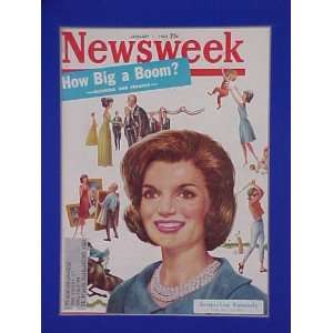 Jacqueline Kennedy January 1 1962 Newsweek Magazine Professionally 