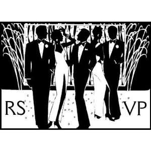  Formal Party Or Wedding Tuxedo RSVP Stamps Office 