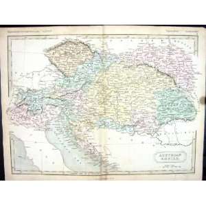  Butler Antique Map 1851 Austrian Empire Vienna Austria 