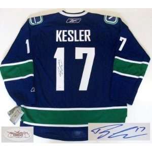  Ryan Kesler Autographed Uniform   11 Rbk Jsa Sports 
