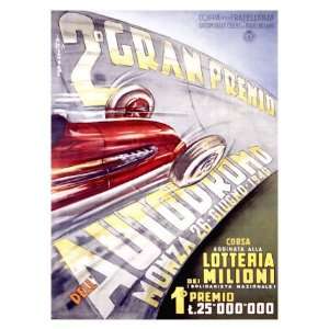  Gran Premio Autodromo Giclee Poster Print by Franco 