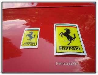 Small Ferrari Genuine Hood Emblem Badge Shield  