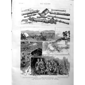   1886 Dacoits Burma Burmese Guns Rangoon Popa Soldiers