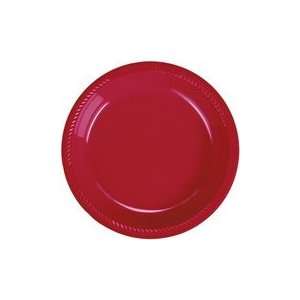  Candy Apple Red Dinner Plates Plastic 20 Count Everything 