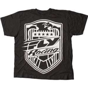 Fly Racing Squad Mens Short Sleeve Race Wear Shirt   Black / 2X Large