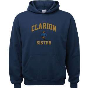  Clarion Golden Eagles Navy Youth Sister Arch Hooded 
