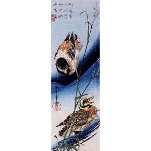  Hand Made Oil Reproduction   Ando Hiroshige   32 x 100 