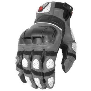  Joe Rocket Sm Gunmetal/Black/White Super Moto Glove 