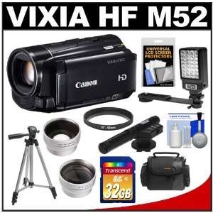 M52 Flash Memory 1080p HD Digital Video Camcorder with 32GB Card + LED 
