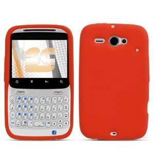   Red Gel Skin Case for HTC Status / ChaCha Cell Phones & Accessories