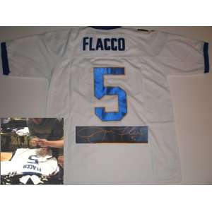    Signed Joe Flacco Jersey   Delaware White ? 
