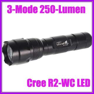 UltraFire Cree 3 Mode 250 Lumen LED Flashlight Clip  
