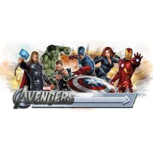 RoomMates RMK1770GM Avengers Peel and Stick Giant Headboard with 