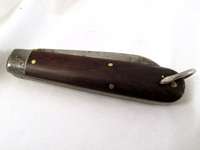 Early Vintage Ulster 2 Blade Pocket Knife w Beautiful Rosewood Handles 