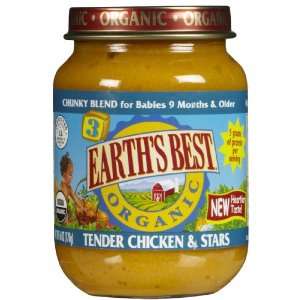 Earths Best Junior Chicken and Stars   6 oz   12 pack     