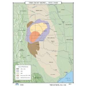  Universal Map 762549831 no.053 The Dust Bowl, 1935 1940 