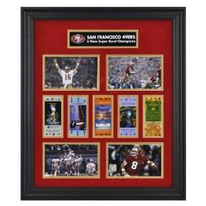  San Francisco 49ers Framed Ticket Collage   Super Bowl 