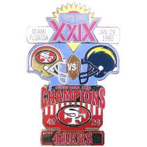  Super Bowl XXIX Oversized Commemorative Pin Sports 