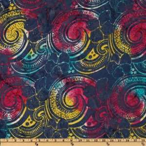  108 Wide Tonga Batik Quilt Backing Rainbow Fabric By The 