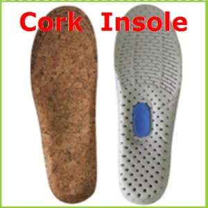 NEW Cork Insoles Shoe Insole Flexible Arch Support i co  