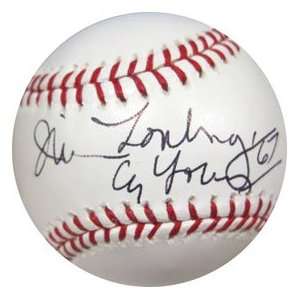  Jim Lonborg Cy Young 67 Autographed Baseball Sports 