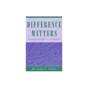 Difference Matters  Communicating Social Identity Books