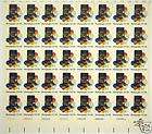 Deardorff 1978 USPS Postage Stamps, full sheet MINT