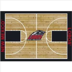  College Court New Mexico Lobos Rug Size 7 8x10 9 