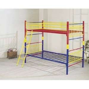   Bed 6291 2 Tube Rainbow Twin/twin Convertible Bunk Bed Everything