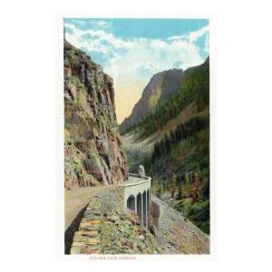 View of Golden Gate Canyon, Yellowstone National Park, Wyoming Giclee 
