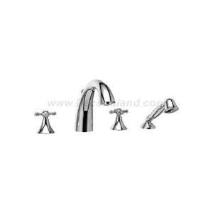 Riobel MA12+BNG 4 piece deck mount faucet with hand shower 