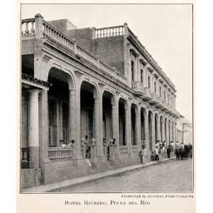  1910 Print Hotel Ricardo Pinar Del Rio Cuba Architecture 