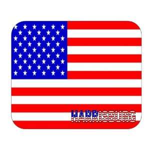  US Flag   Harrisburg, Pennsylvania (PA) Mouse Pad 