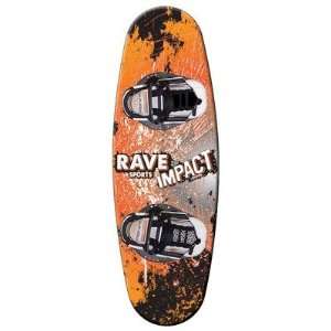  Rave Impact Wakeboard with Charger Boots (Orange/Black 