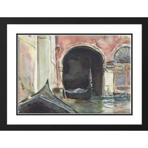 Sargent, John Singer 24x19 Framed and Double Matted Venetian Canal 