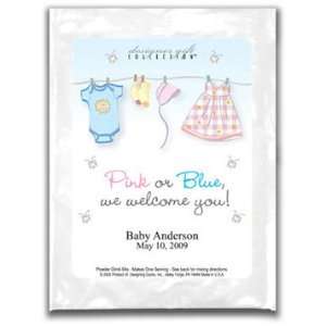  Baby Shower Favors Margarita Mix Pink and Blue Clothes 