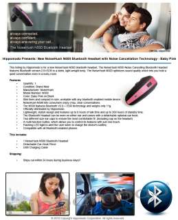 N500 Pink Bluetooth Headset For AT&T LG Arena  
