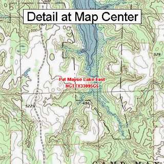  USGS Topographic Quadrangle Map   Pat Mayse Lake East 