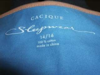 NEW Woman Cacique Sleepwear Top 14/16  