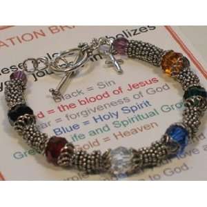  Salvation Color Bracelet, 7.25 Inches Abernook Jewelry