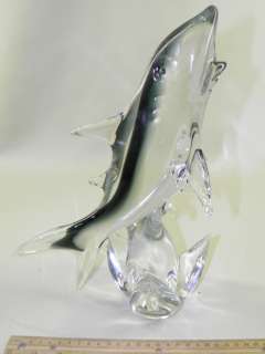 Vintage Venetian Type Art Glass Shark  