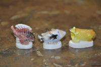 FINE PORCELAIN HAND PAINTED THE OCEAN FISH FIGURINES  