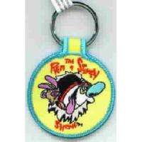 Ren and Stimpy TV Show Bursting Embroidered Keyfob, NEW  