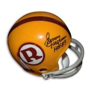 Sonny Jurgensen Signed Redskins Yellow Mini Helmet  Sports 