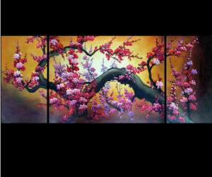 Chinese Cherry Blossom Painting Abstract Art on canvas  