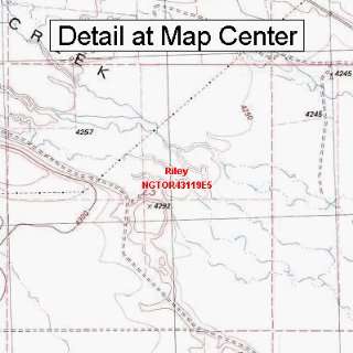  USGS Topographic Quadrangle Map   Riley, Oregon (Folded 