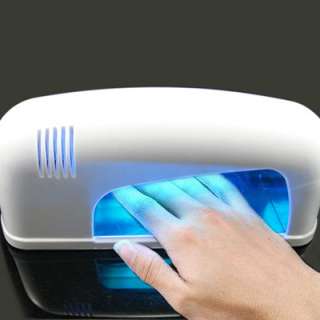 White UV Gel Lamp Light Nail Dryer Finish Quick Dry 9W  