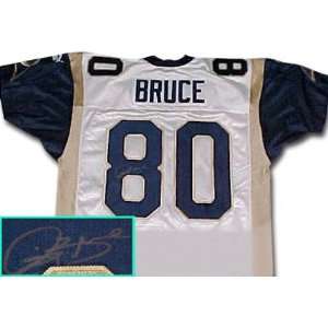  Isaac Bruce St. Louis Rams Autographed Puma White Jersey 