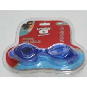  LifeGuard Safety First Swim Goggles Adult   Blue Sports 